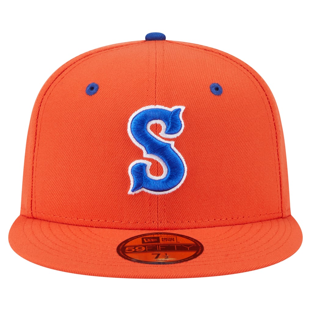  Syracuse Mets New Era Authentic Collection 59FIFTY Fitted Hat - Orange